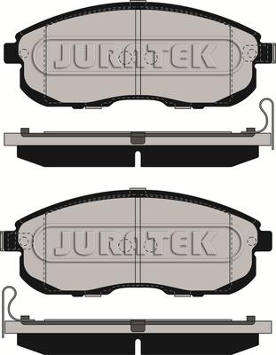 Juratek JCP090 - Kit de plaquettes de frein, frein à disque cwaw.fr