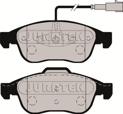 Juratek JCP097 - Kit de plaquettes de frein, frein à disque cwaw.fr