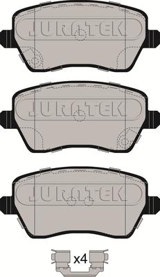 Juratek JCP058 - Kit de plaquettes de frein, frein à disque cwaw.fr