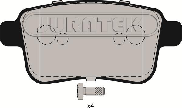 Juratek JCP039 - Kit de plaquettes de frein, frein à disque cwaw.fr