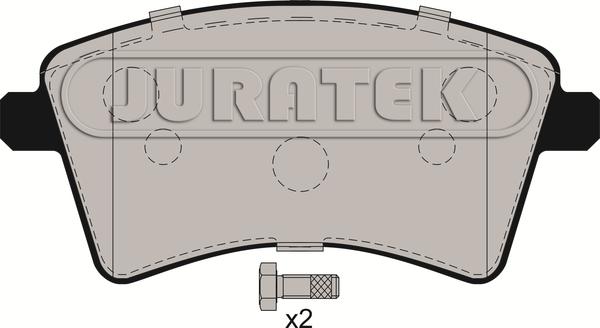 Juratek JCP038 - Kit de plaquettes de frein, frein à disque cwaw.fr