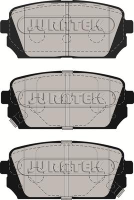 Juratek JCP029 - Kit de plaquettes de frein, frein à disque cwaw.fr