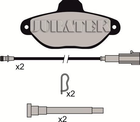 Juratek JCP1944 - Kit de plaquettes de frein, frein à disque cwaw.fr