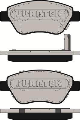 Juratek JCP194 - Kit de plaquettes de frein, frein à disque cwaw.fr