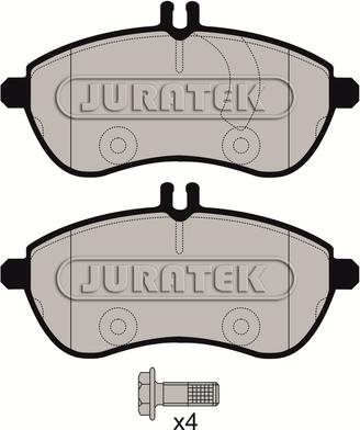 Juratek JCP1978 - Kit de plaquettes de frein, frein à disque cwaw.fr