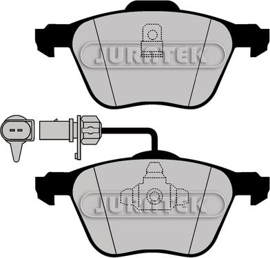 Juratek JCP1497 - Kit de plaquettes de frein, frein à disque cwaw.fr