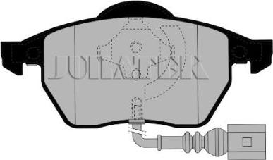 Juratek JCP1463 - Kit de plaquettes de frein, frein à disque cwaw.fr