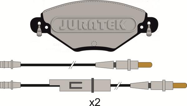 Juratek JCP1411 - Kit de plaquettes de frein, frein à disque cwaw.fr