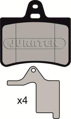 Juratek JCP1413 - Kit de plaquettes de frein, frein à disque cwaw.fr