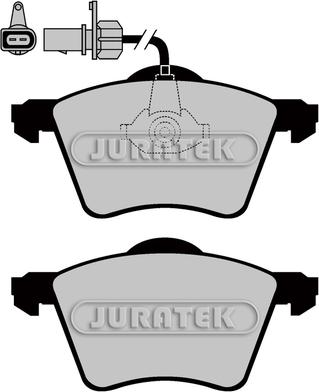 Juratek JCP1484 - Kit de plaquettes de frein, frein à disque cwaw.fr