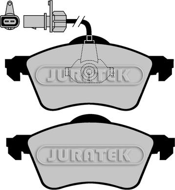 Juratek JCP1518 - Kit de plaquettes de frein, frein à disque cwaw.fr