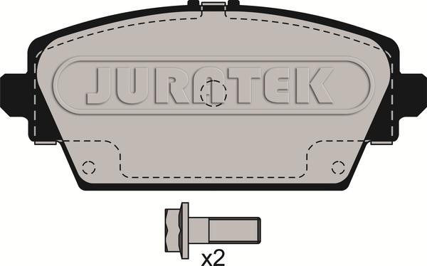 Juratek JCP1580 - Kit de plaquettes de frein, frein à disque cwaw.fr