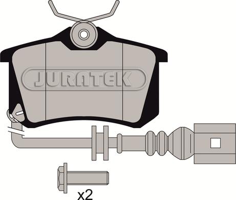 Juratek JCP1645 - Kit de plaquettes de frein, frein à disque cwaw.fr