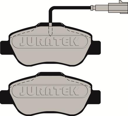 Juratek JCP1652 - Kit de plaquettes de frein, frein à disque cwaw.fr