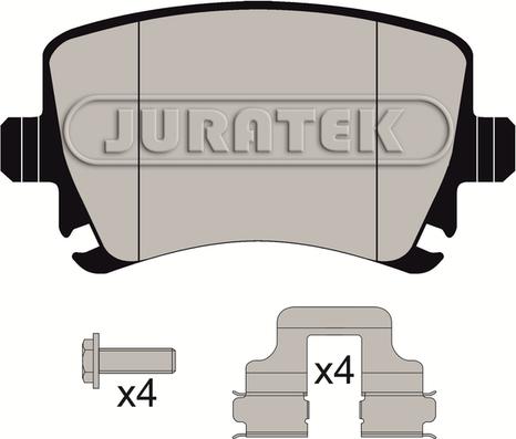 Juratek JCP1636 - Kit de plaquettes de frein, frein à disque cwaw.fr