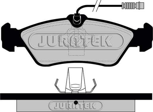 Juratek JCP1045 - Kit de plaquettes de frein, frein à disque cwaw.fr