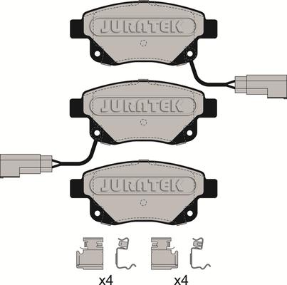 Juratek JCP113 - Kit de plaquettes de frein, frein à disque cwaw.fr