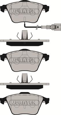 Juratek JCP182 - Kit de plaquettes de frein, frein à disque cwaw.fr