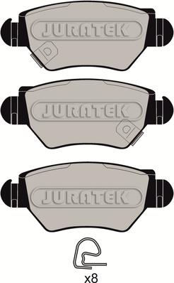 Juratek JCP1294 - Kit de plaquettes de frein, frein à disque cwaw.fr