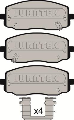 Juratek JCP1783 - Kit de plaquettes de frein, frein à disque cwaw.fr