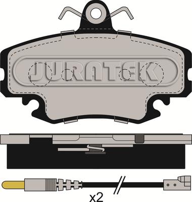 Juratek JCP845 - Kit de plaquettes de frein, frein à disque cwaw.fr