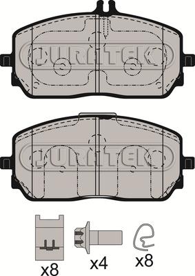 Juratek JCP8590 - Kit de plaquettes de frein, frein à disque cwaw.fr