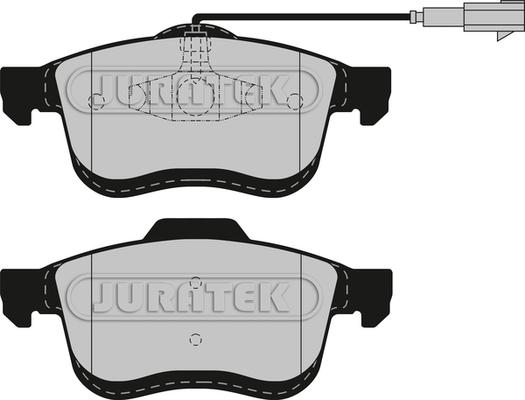 Juratek JCP8566 - Kit de plaquettes de frein, frein à disque cwaw.fr