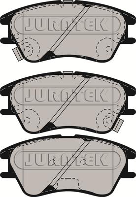 Juratek JCP8580 - Kit de plaquettes de frein, frein à disque cwaw.fr