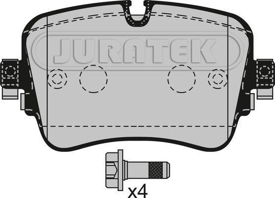 Juratek JCP8537 - Kit de plaquettes de frein, frein à disque cwaw.fr