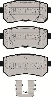 Juratek JCP8604 - Kit de plaquettes de frein, frein à disque cwaw.fr