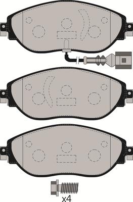 Juratek JCP8099 - Kit de plaquettes de frein, frein à disque cwaw.fr