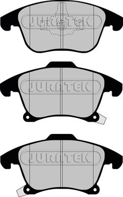 Juratek JCP8057 - Kit de plaquettes de frein, frein à disque cwaw.fr