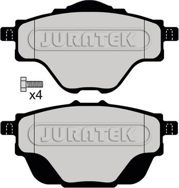 Juratek JCP8065 - Kit de plaquettes de frein, frein à disque cwaw.fr