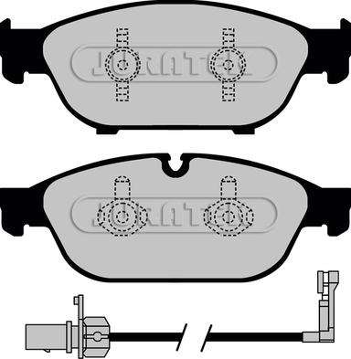 Juratek JCP8001 - Kit de plaquettes de frein, frein à disque cwaw.fr