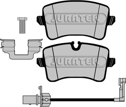 Juratek JCP8003 - Kit de plaquettes de frein, frein à disque cwaw.fr