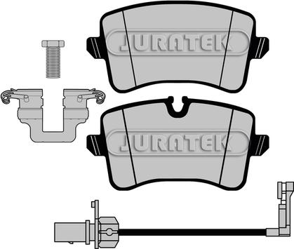 Juratek JCP8002 - Kit de plaquettes de frein, frein à disque cwaw.fr