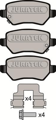 Juratek JCP8082 - Kit de plaquettes de frein, frein à disque cwaw.fr