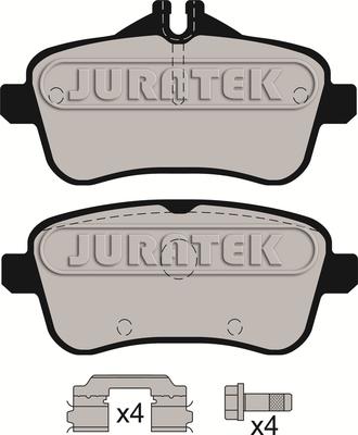 Juratek JCP8198 - Kit de plaquettes de frein, frein à disque cwaw.fr