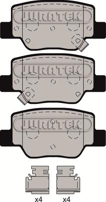 Juratek JCP8193 - Kit de plaquettes de frein, frein à disque cwaw.fr