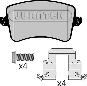 Juratek JCP8149 - Kit de plaquettes de frein, frein à disque cwaw.fr