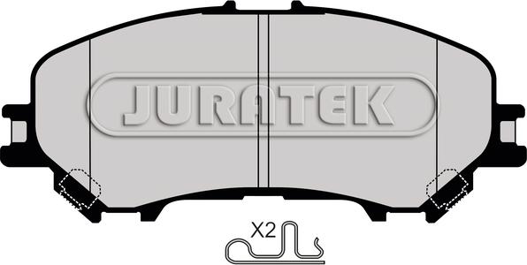 Juratek JCP8146 - Kit de plaquettes de frein, frein à disque cwaw.fr