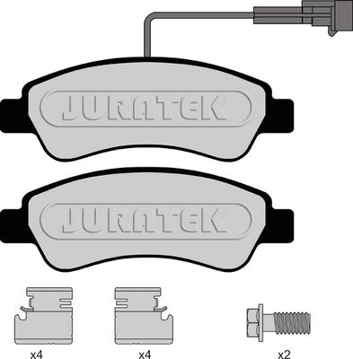 Juratek JCP8150 - Kit de plaquettes de frein, frein à disque cwaw.fr