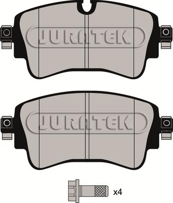 Juratek JCP8164 - Kit de plaquettes de frein, frein à disque cwaw.fr