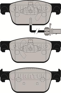 Juratek JCP8161 - Kit de plaquettes de frein, frein à disque cwaw.fr