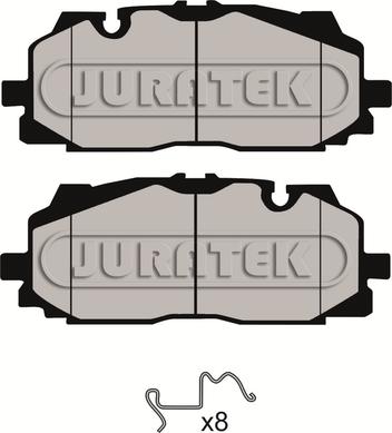 Juratek JCP8163 - Kit de plaquettes de frein, frein à disque cwaw.fr