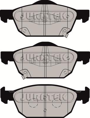 Juratek JCP8109 - Kit de plaquettes de frein, frein à disque cwaw.fr