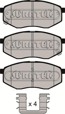 Juratek JCP8112 - Kit de plaquettes de frein, frein à disque cwaw.fr