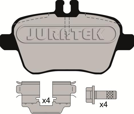 Juratek JCP8134 - Kit de plaquettes de frein, frein à disque cwaw.fr