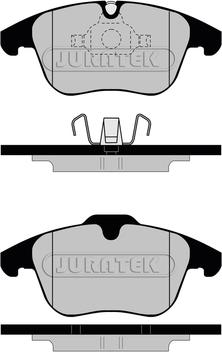 Juratek JCP8124 - Kit de plaquettes de frein, frein à disque cwaw.fr