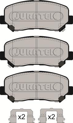 Juratek JCP8293 - Kit de plaquettes de frein, frein à disque cwaw.fr